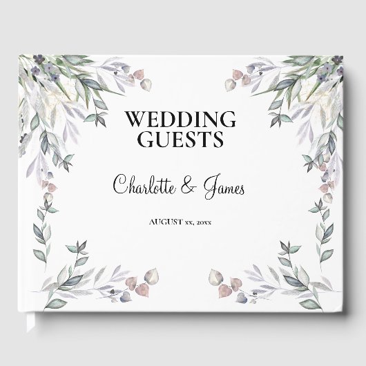 Livre D'or Soft Purple Scottish Heather Wedding  (Recto)