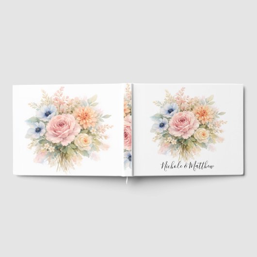 Livre D'or Soft Watercolor Floral Wedding (Complet)