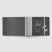 Livre D'or Soirée d'anniversaire en argent et noir (Complet)