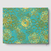 Livre D'or Soirée de Mariage Gold Floral Mandalas (Verso)