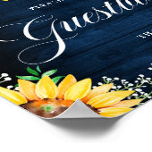 Livre d'or Soleil Rustique Bébé Respiration Navy (Coin)