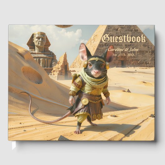 Livre D'or Souris exploratrice du désert Steampunk (Recto)