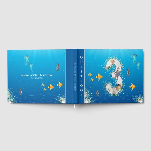 Livre D'or Sous la mer Collage photo Big 3e anniversaire (Complet)