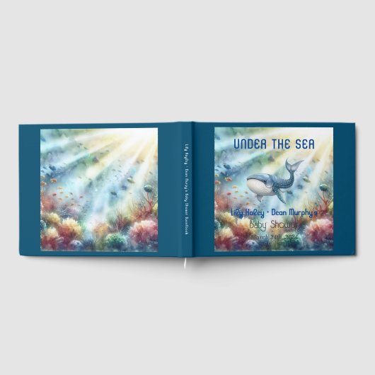 Livre D'or Sous le Baby shower marin (Complet)