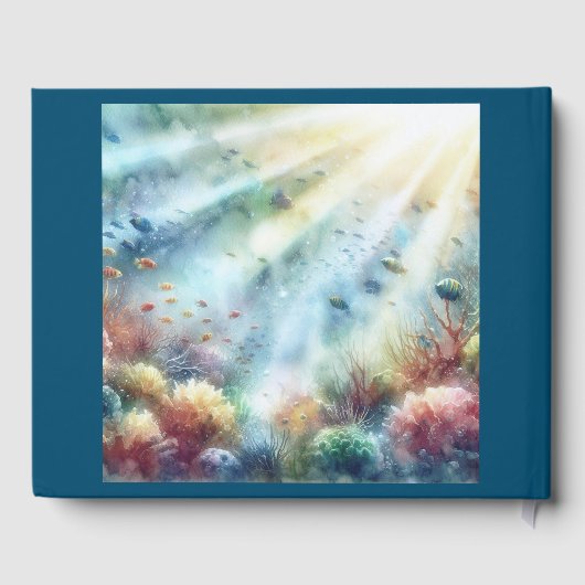 Livre D'or Sous le Baby shower marin (Verso)