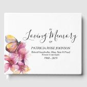 Livre D'or Souvenir des funérailles commémoratives du papillo (Recto)