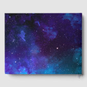 Livre D'or Space Celestial Wedding | Elegant Galaxy Cosmic (Verso)