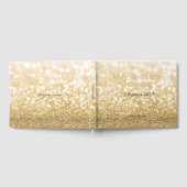 Livre D'or Sparkling Gold Parties scintillant Mr & Mrs Mariag (Complet)