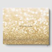 Livre D'or Sparkling Gold Parties scintillant Mr & Mrs Mariag (Verso)