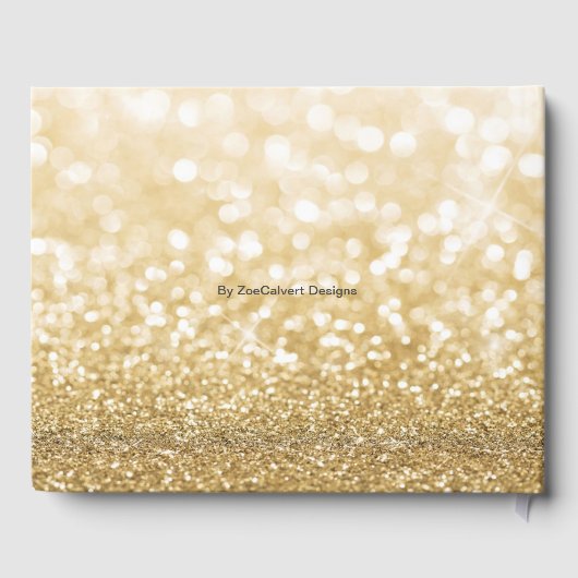 Livre D'or Sparkling Gold Parties scintillant Mr & Mrs Mariag (Verso)