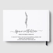 Livre D'or Spine Logo Chiropractor Doctor (Verso)