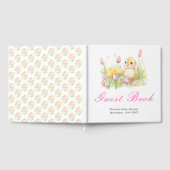 Livre D'or Spring Chick Baby Shower Guest Book (Complet)