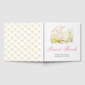 Livre D'or Spring Lamb Baby Shower Guest Book (Complet)