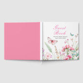 Livre D'or Spring Pink Butterfly Floral Baby Shower (Complet)