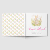 Livre D'or Spring Rabbit Baby Shower Guest Book (Complet)