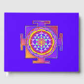 Livre D'or Sri Yantra - Symbole hindouiste Design 1 (Recto)