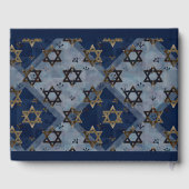 Livre D'or Star de David Blue Grey Bar Mitzvah Mazel Tov (Verso)