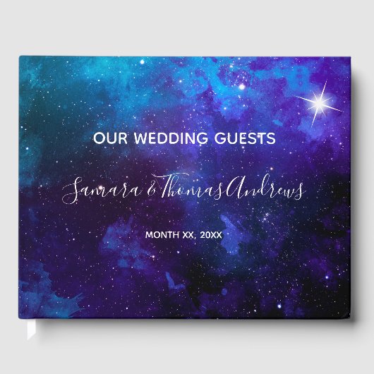 Livre D'or Star Light Blue Sky Wedding (Recto)