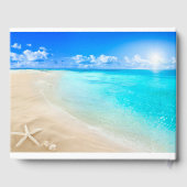 Livre D'or Starfish Beach Guide personnalisé de mariage (Verso)