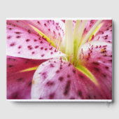 Livre D'or Stargazer Lily brillant Magenta Floral (Verso)