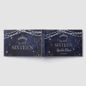 Livre D'or Starry Night Navy Blue Silver Sweet 16 Birthday (Complet)