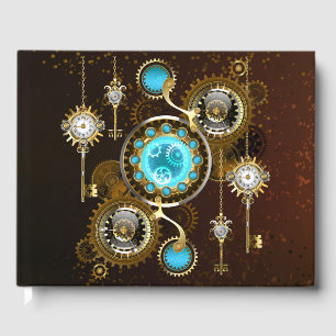 Livre D'or Steampunk Rusty Background