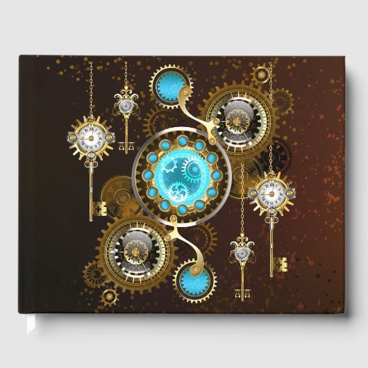 Livre D'or Steampunk Rusty Background (Recto)