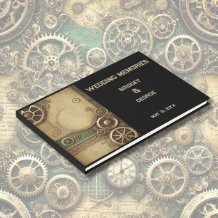 Livre D'or Steampunk Victorian Gearwork Mariage