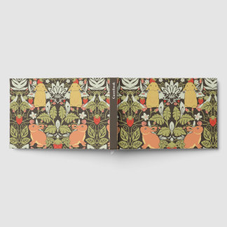 Livre D'or Strawberry thief Bunnies pattern