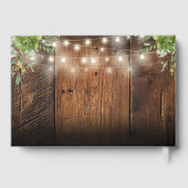 Livre D'or String Lights Rustic  Wood Greenery Wedding (Verso)