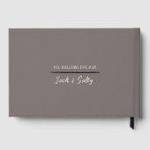 Livre D'or Style gothique Mariage foncé (Verso)