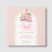 Livre D'or Stylish blush and gold petals prosecco Bridal (Recto)