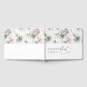 Livre D'or Succulents Verdure rose Fleurs Boho Mariage (Complet)