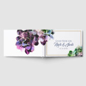 Livre D'or Succulents violets avec Mariage de ligne de bronza (Complet)