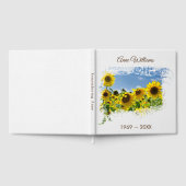 Livre D'or Sunflower Field Memorial Service Guest Book (Complet)