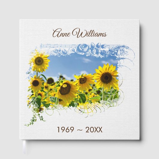 Livre D'or Sunflower Field Memorial Service Guest Book (Recto)