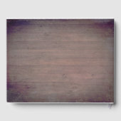 Livre D'or Sunflowers Rustic Country Mariage de automne (Verso)