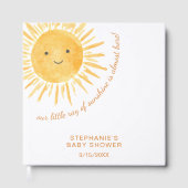 Livre D'or Sunshine Boho Sun Baby shower non sexiste (Recto)