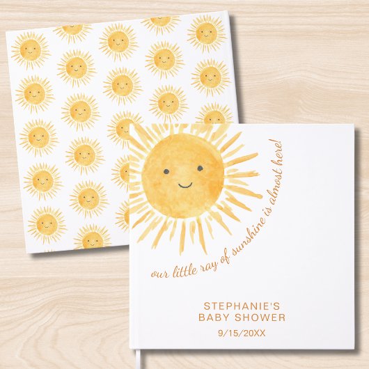 Livre D'or Sunshine Boho Sun Baby shower non sexiste