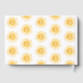 Livre D'or Sunshine Boho Sun Baby shower non sexiste (Verso)