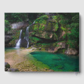 Livre D'or Superbe cascade Virje, Slovénie Poster (Verso)