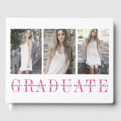 Livre D'or Superposition moderne | Photo de diplôme (Recto)