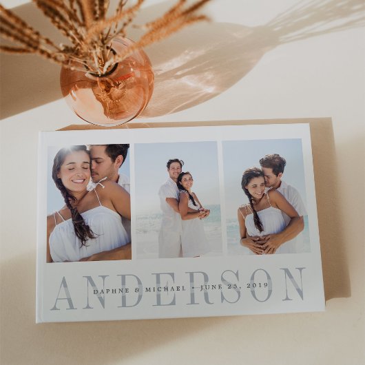 Livre D'or Superposition moderne | Trois Mariage photo