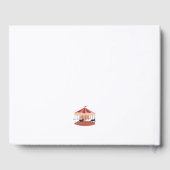 Livre d'or sur le carrousel rose d'aquarelle (Verso)