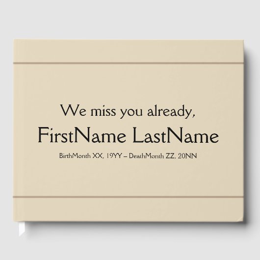 Livre d'or sur les funérailles solennelles et pers (Recto)