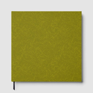 Livre D'or Surface vert olive avec un motif subtil tourbillon