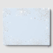 Livre D'or Sweet 16 bébé bleu argent éclat (Verso)