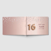 Livre D'or Sweet 16 diamants dorés roses (Complet)