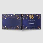 Livre D'or Sweet 16 étoiles bleu marine (Complet)