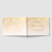 Livre D'or Sweet 16 Party Guestbook Gold Bokeh éclat (Complet)